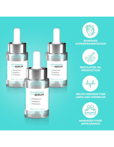Suero Facial Niacinamida 5% My Derma Dream 30 ml x3