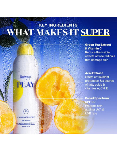 Supergoop! PLAY Rocío Corporal Antioxidante SPF 30 - 177 ml