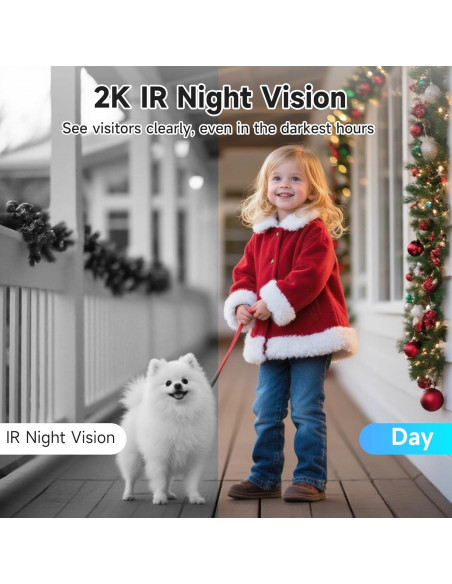 Cámara Timbre Video Inalámbrica 2K JAIOTlink con SD 64GB Cámara Timbre Video Inalámbrica 2K JAIOTlink con SD 64GB
