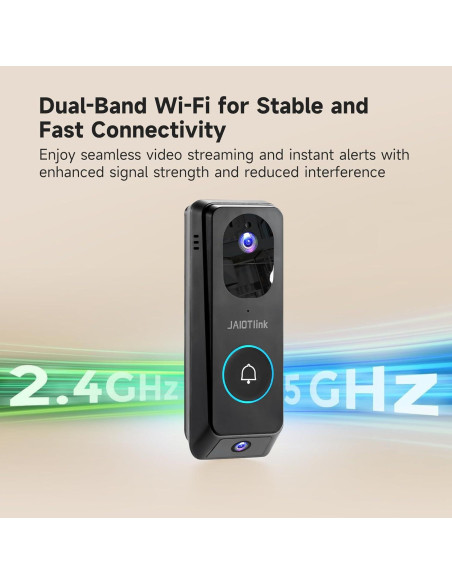 Cámara Timbre Video Inalámbrica 2K JAIOTlink con SD 64GB Cámara Timbre Video Inalámbrica 2K JAIOTlink con SD 64GB