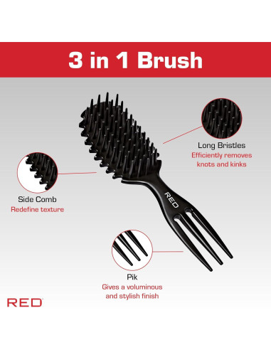 Cepillo Desenredante Curl & Care Ivy - Suave para Todo Cabello