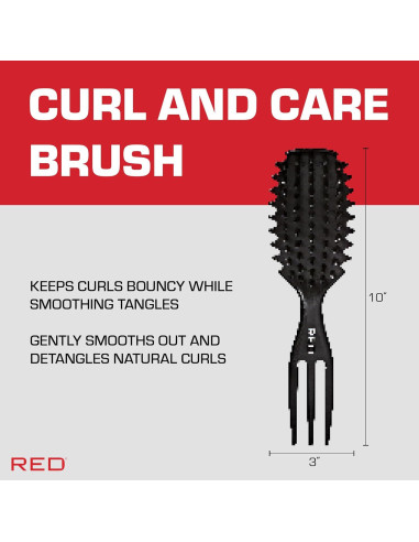 Cepillo Desenredante Curl & Care Ivy - Suave para Todo Cabello