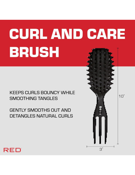 Cepillo Desenredante Curl & Care Ivy - Suave para Todo Cabello