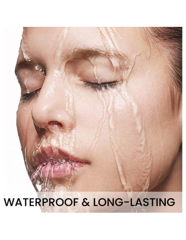 Lápiz de Cejas Kaely 2 Piezas Marrón Claro 4 Puntas Impermeable