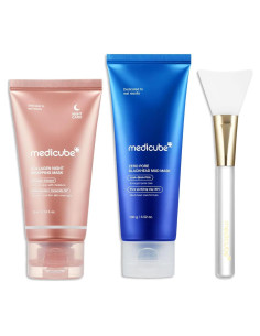 Dúo de Máscaras Faciales Medicube: Colágeno y Barro 100g