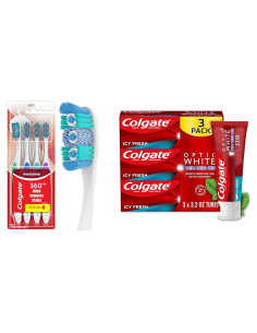 Cepillos de Dientes Colgate 360 Optic White - Paquete de 4