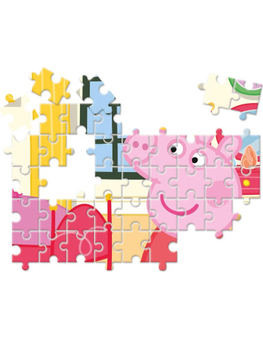 Rompecabezas Infantil 10 en 1 Clementoni Peppa Pig 3-60 Piezas