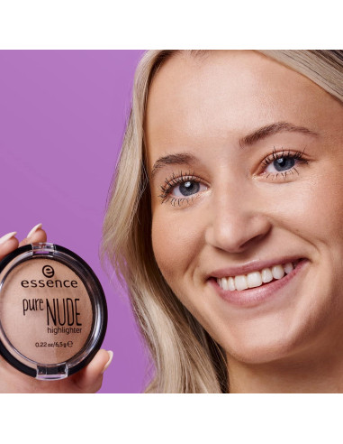 Iluminador Pure Nude Esencia 10g - Brillo Natural Vegano