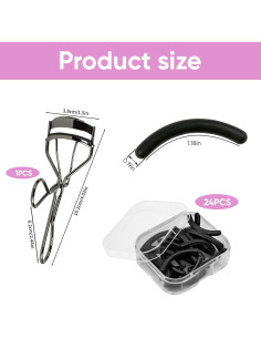 Recargas de Rizadores de Pestañas ZOFLIN - 24 Almohadillas Silicona 2