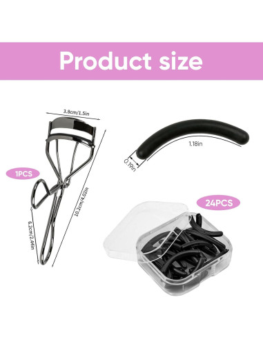 Recargas de Rizadores de Pestañas ZOFLIN - 24 Almohadillas Silicona