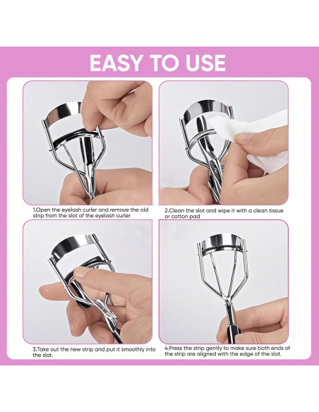 Recargas de Rizadores de Pestañas ZOFLIN - 24 Almohadillas Silicona