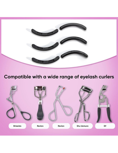 Recargas de Rizadores de Pestañas ZOFLIN - 24 Almohadillas Silicona