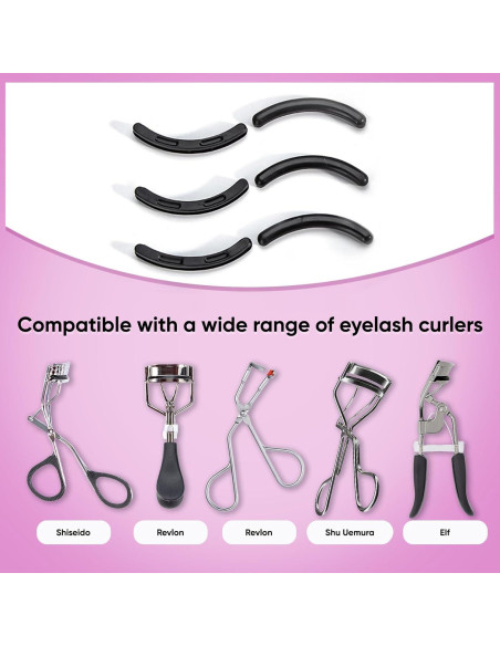 Recargas de Rizadores de Pestañas ZOFLIN - 24 Almohadillas Silicona