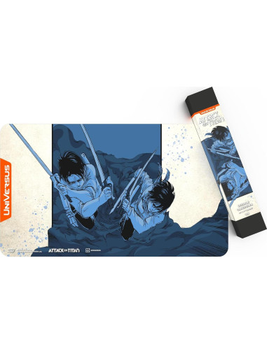 Tapete de Juego Neopreno UniVersus Ataque a los Titanes 60x35 cm