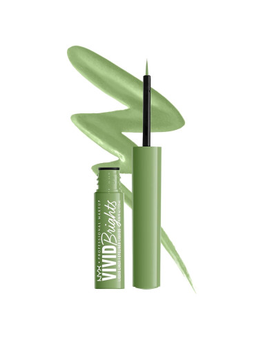 Delineador Líquido Vivid Brights NYX Verde Fantasma 1.77 ml