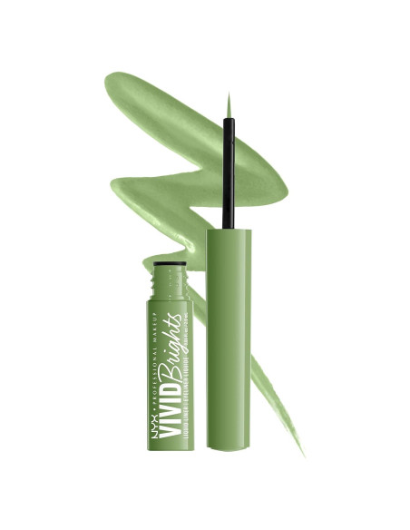 Delineador Líquido Vivid Brights NYX Verde Fantasma 1.77 ml