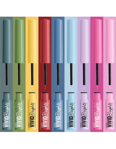 Delineador Líquido Vivid Brights NYX Verde Fantasma 1.77 ml