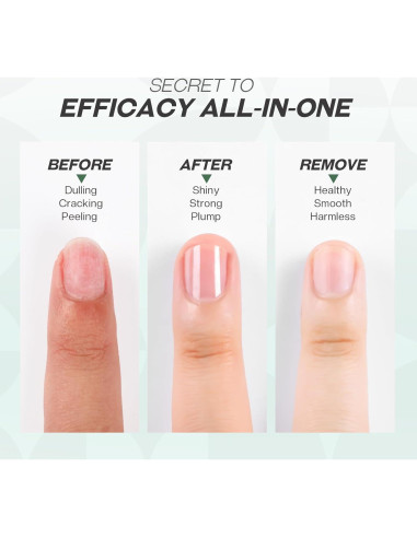 Esmalte de Uñas Base y Top Coat MRV 2 en 1 Secado Rápido