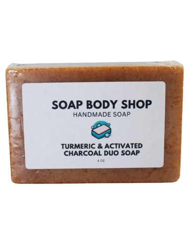 Jabón de Cúrcuma y Carbón Activado Soap Body Shop 113 g