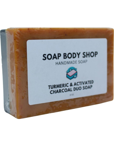Jabón de Cúrcuma y Carbón Activado Soap Body Shop 113 g