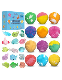 Set de 12 Bombas de Baño Santrela con Juguetes Sorpresa