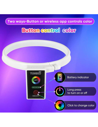 Luces LED decorativas TUNIKO para taza Stanley 40oz, control APP