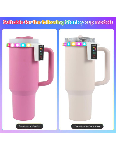 Luces LED decorativas TUNIKO para taza Stanley 40oz, control APP