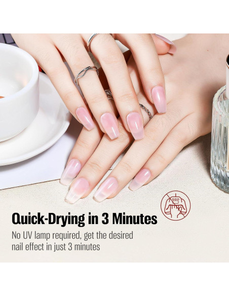 Esmalte de Uñas Capa Base y Superior Vieafenti 15ml Secado Rápido