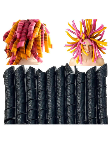 40 Rulos de Pelo Espiral Sin Calor MC-MAGIC CURLER 55.88 cm