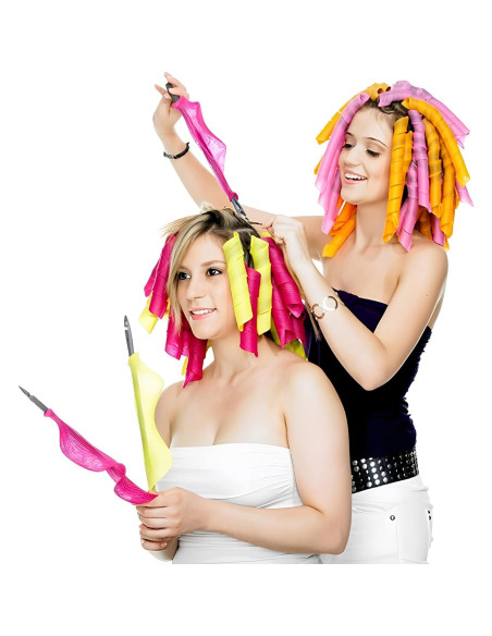 40 Rulos de Pelo Espiral Sin Calor MC-MAGIC CURLER 55.88 cm