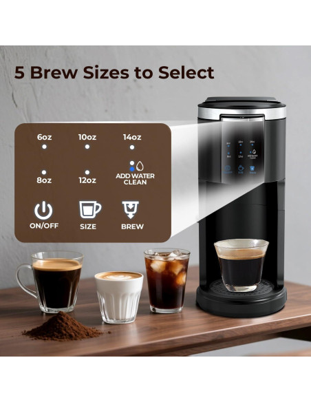 Cafetera de Goteo Havato 2 en 1 Compacta Negra 1 Taza Cafetera de Goteo Havato 2 en 1 Compacta Negra 1 Taza