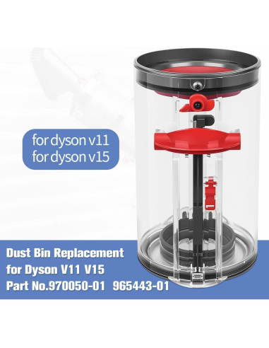 Cubo de Polvo y Filtro para Aspiradora Dyson V11 V15 DrRobor