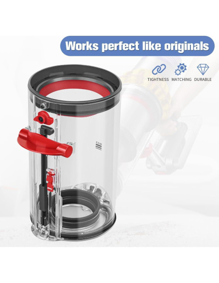 Cubo de Polvo y Filtro para Aspiradora Dyson V11 V15 DrRobor