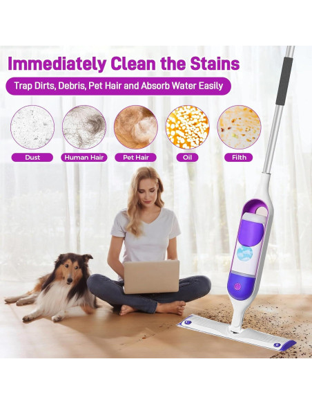 20 Almohadillas Desechables Microfibra PoTiCota para Trapeador