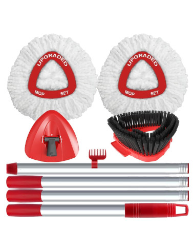 Cabezal de Repuesto Mop Giratorio WAKAYOYO 2 Recargas Microfibra