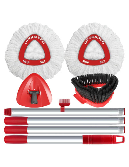 Cabezal de Repuesto Mop Giratorio WAKAYOYO 2 Recargas Microfibra