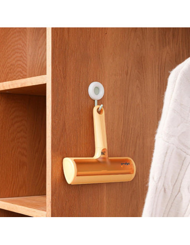 Rodillo Quitapelos Reutilizable Yixin para Mascotas Naranja - Multi-Superficie