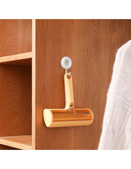 Rodillo Quitapelos Reutilizable Yixin para Mascotas Naranja - Multi-Superficie