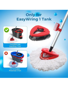 Cabezal de Repuesto Mop Giratorio WAKAYOYO 2 Recargas Microfibra 2