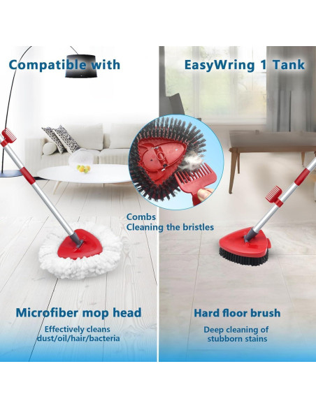 Cabezal de Repuesto Mop Giratorio WAKAYOYO 2 Recargas Microfibra