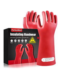 Guantes Aislantes Eléctricos Rojo 1.8mm 12kVAC/22kVDC - BL2149-A