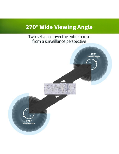 Soporte de Pared LONNKY con Cubierta Impermeable para WYZE Cam Pan V3 - Negro