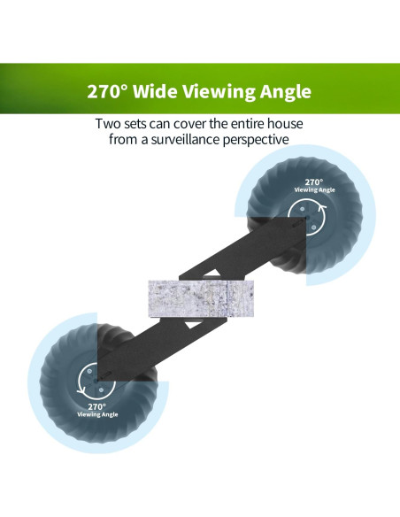 Soporte de Pared LONNKY con Cubierta Impermeable para WYZE Cam Pan V3 - Negro