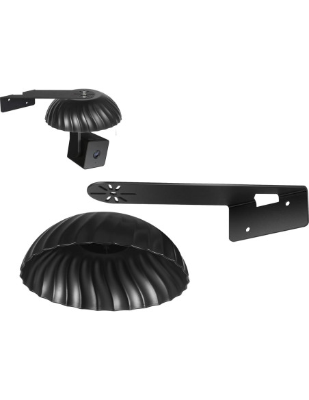 Soporte de Pared LONNKY con Cubierta Impermeable para WYZE Cam Pan V3 - Negro