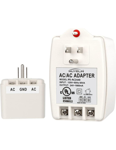 Transformador 24VAC 40VA WUYELIN para Timbres y Termostatos