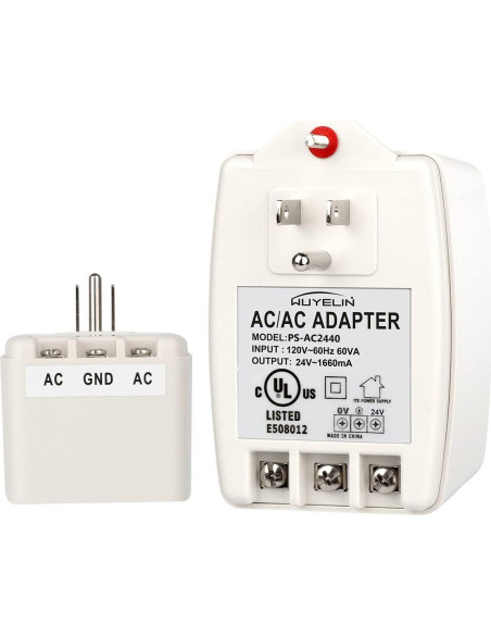 Transformador 24VAC 40VA WUYELIN para Timbres y Termostatos