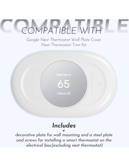 Accesorios para Termostato Nest Pokin - Cubierta de Pared Blanca