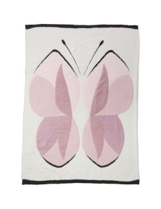 Manta para Cochecito Bebé Barefoot Dreams CozyChic Mariposa 2