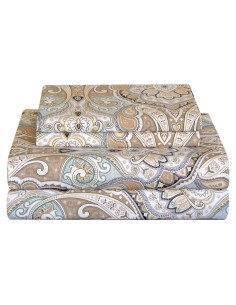 Juego de Sábanas Queen Pointehaven 4 Piezas Algodón Percale