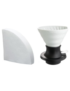 Dripper de Café Hario V60 Cerámico Inmersión 200ml Blanco